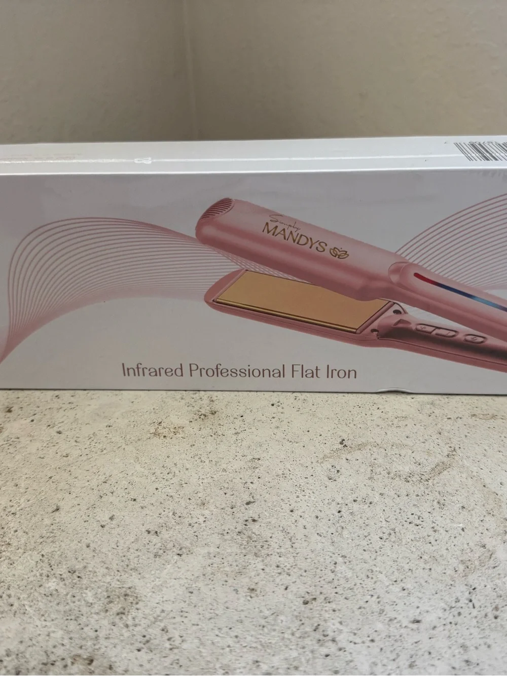 Pink Infrared Professional Hair Flat Iron - Smooth Styling Set