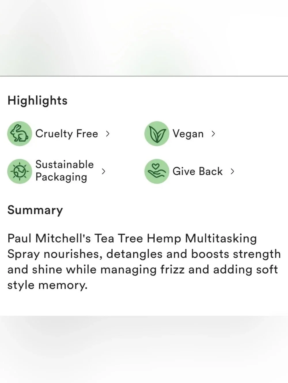 Paul Mitchell Tea Tree Hemp Multitasking Spray