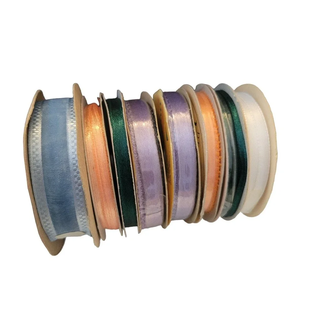 Vintage Decorative‎ Satin Spool Darice Offray Frank's Ribbon Various Sizes