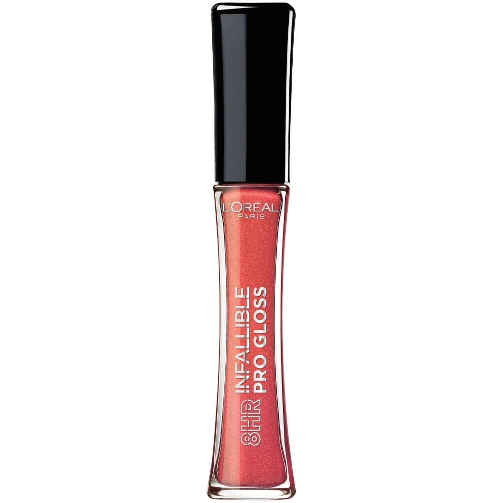 2 x L'Oreal Paris Makeup Infallible 8 Hour Hydrating Lip Gloss 305 Fiery