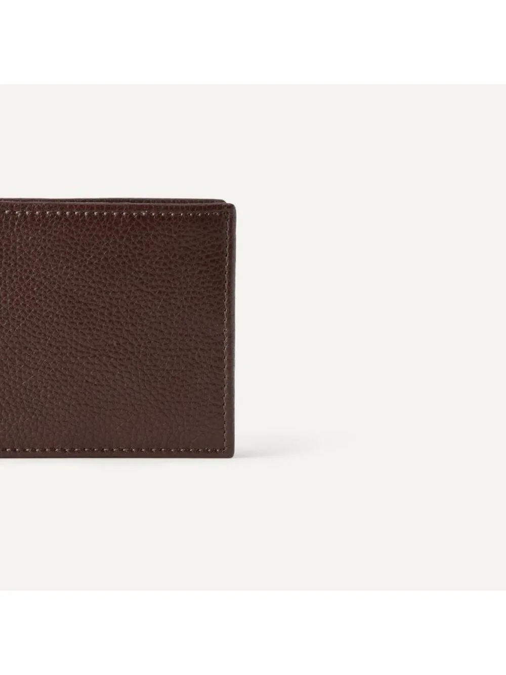Men's Pebbled Full Grain Leather Bifold Wallet - Stylish, Durable, Slim Design