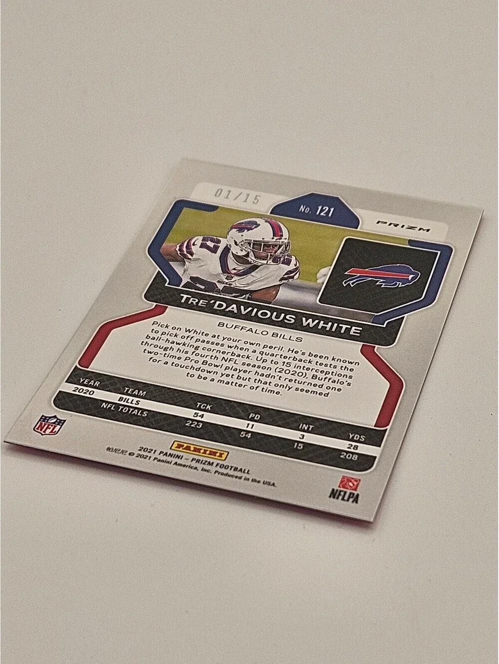 Tre'Davious White Pink Pulsar Prizm 01/15 #121