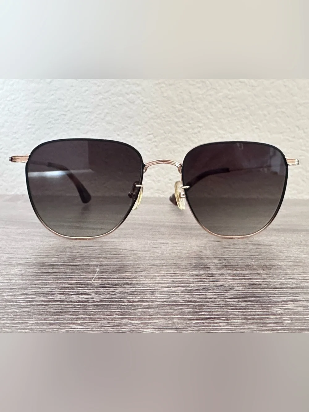 KREWE x Billy Reid Philly Reid DALE Sunglasses Black Gold Tortoise Aviator