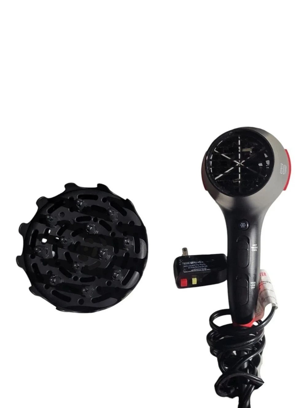 Revlon Smoothstay Coconut Oil-Infused Ceramic Hair Dryer with Diffuser