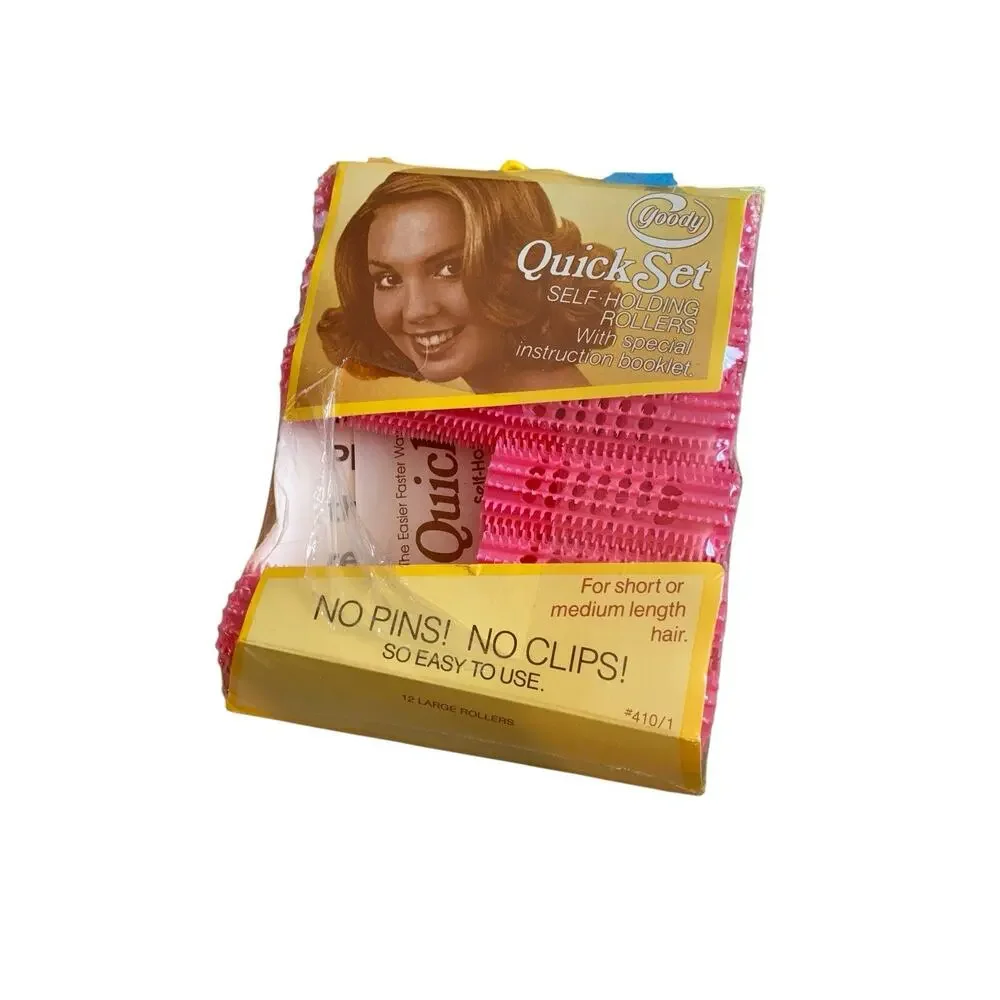 READ Vintage Goody Small Quick Set Self Holding Rollers Short Hair SMALL‎ LG JUM