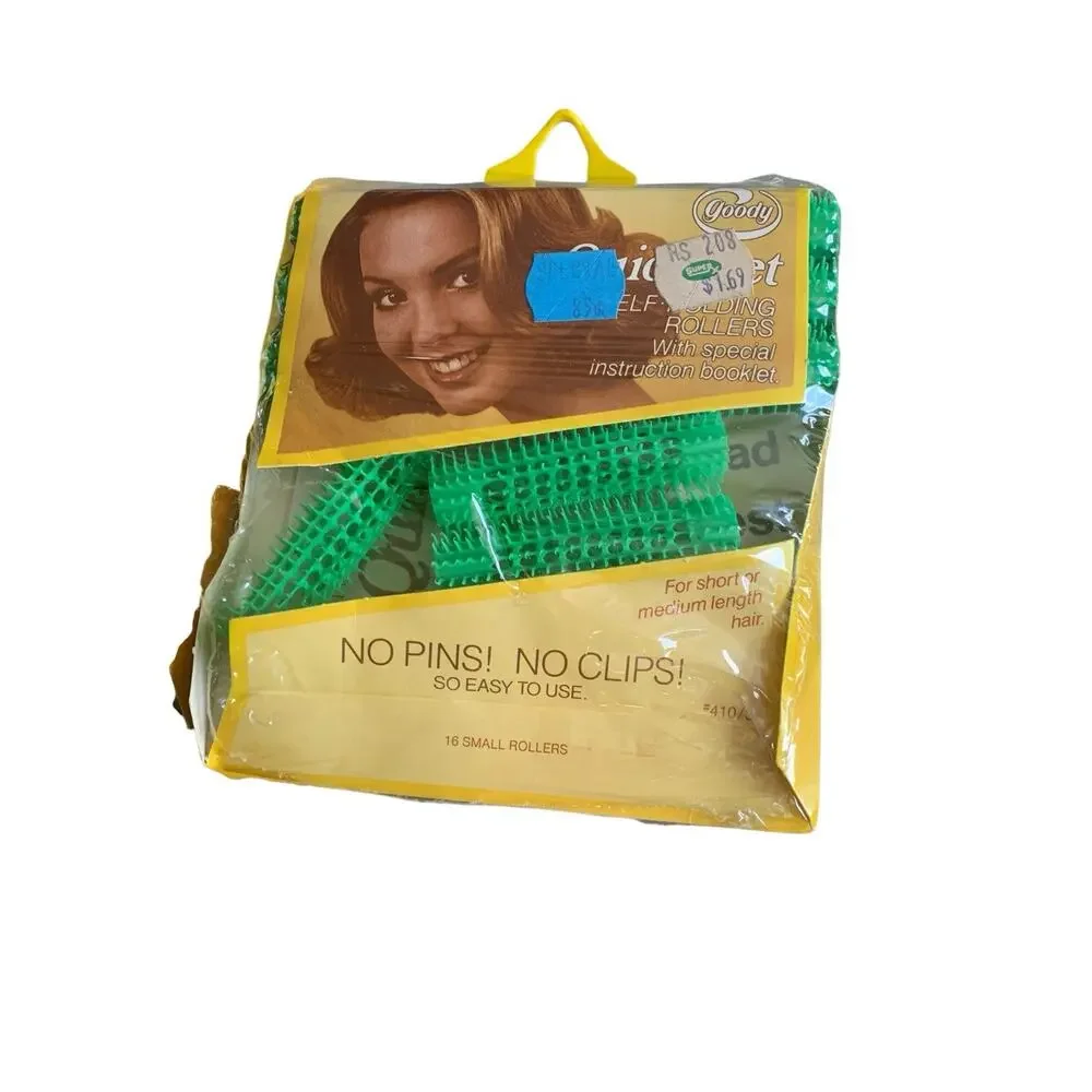 READ Vintage Goody Small Quick Set Self Holding Rollers Short Hair SMALL‎ LG JUM