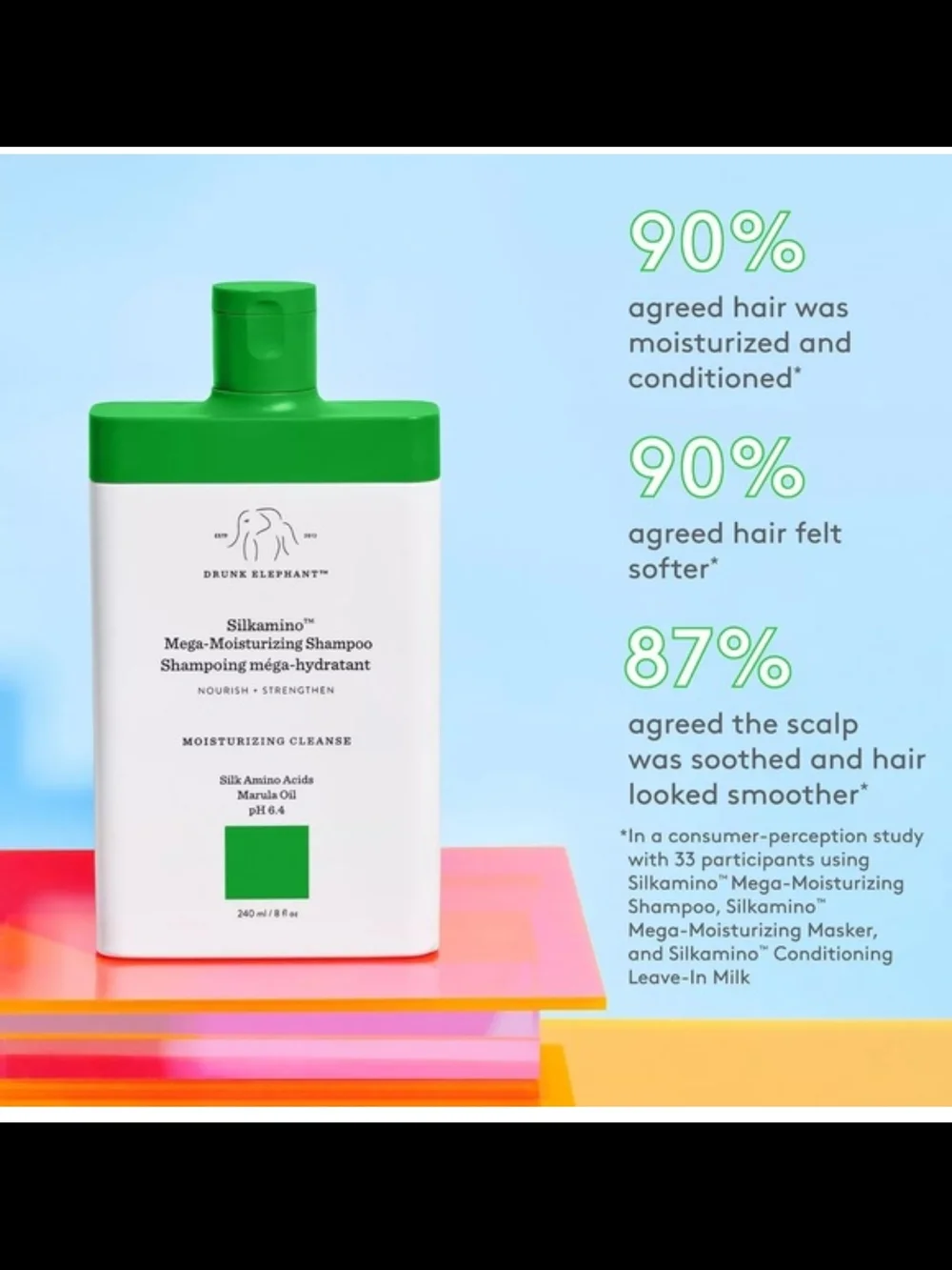 Drunk Elephant Silkamino Mega-Moisturizing Shampoo NEW