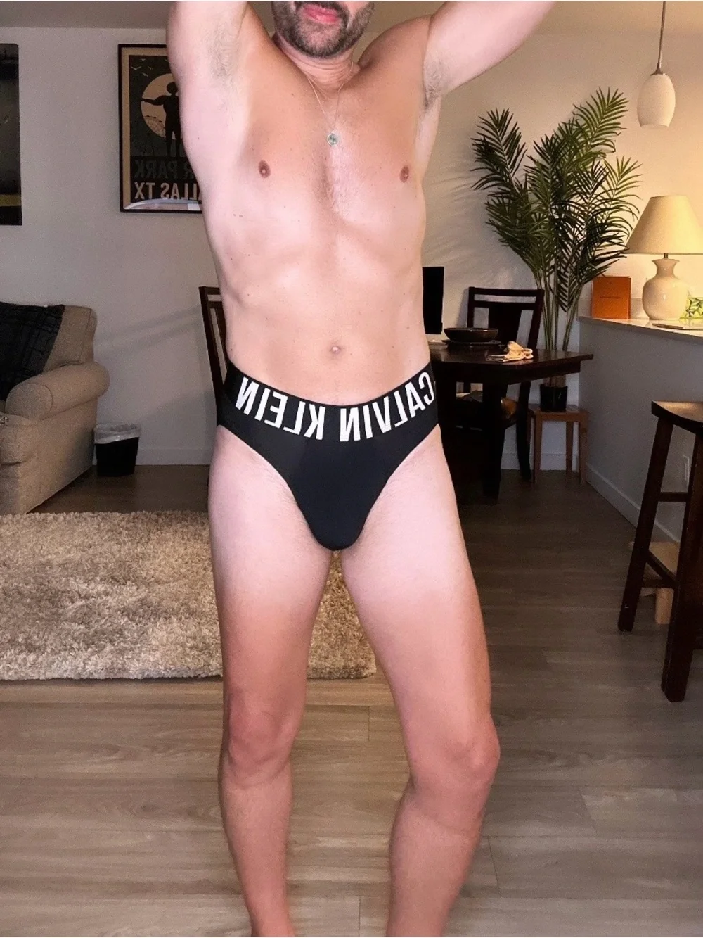 Calvin Klein | Intense Power Micro Hip Brief in Black with White Lettering (Smal