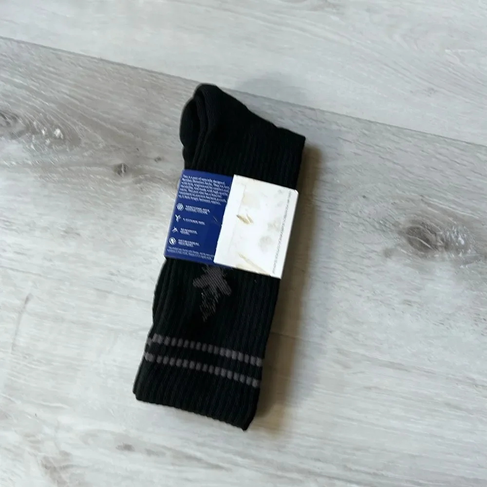 Bombas Men's Calf Crew Socks Midweight XL Black‎ New With Tags