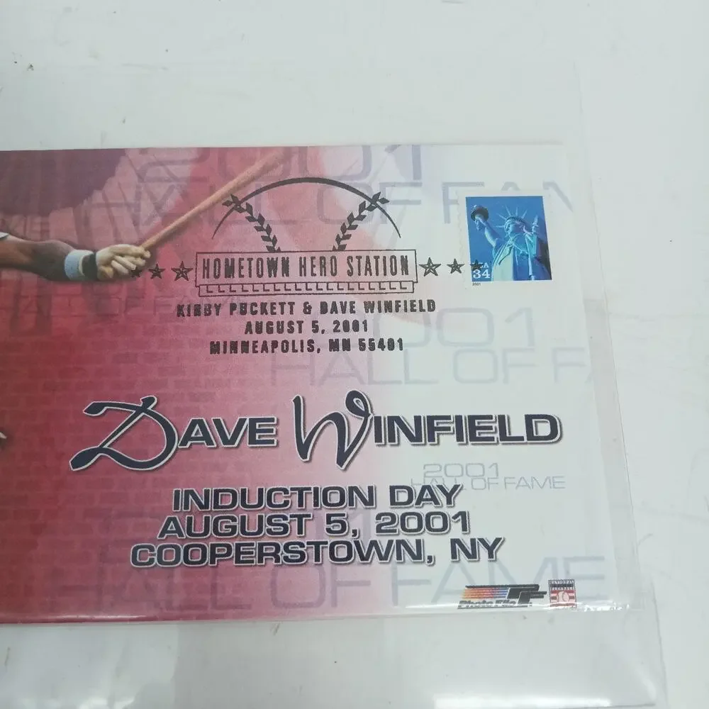 Kirby Puckett & Dave Winfield HOF US Post Office Official Envelope