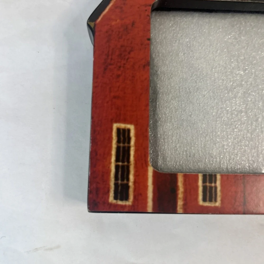 Warren Kimble Baker SchoolHouse Photo‎ Frame Fetco folk Primitive Country