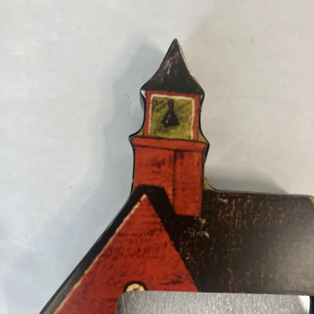 Warren Kimble Baker SchoolHouse Photo‎ Frame Fetco folk Primitive Country