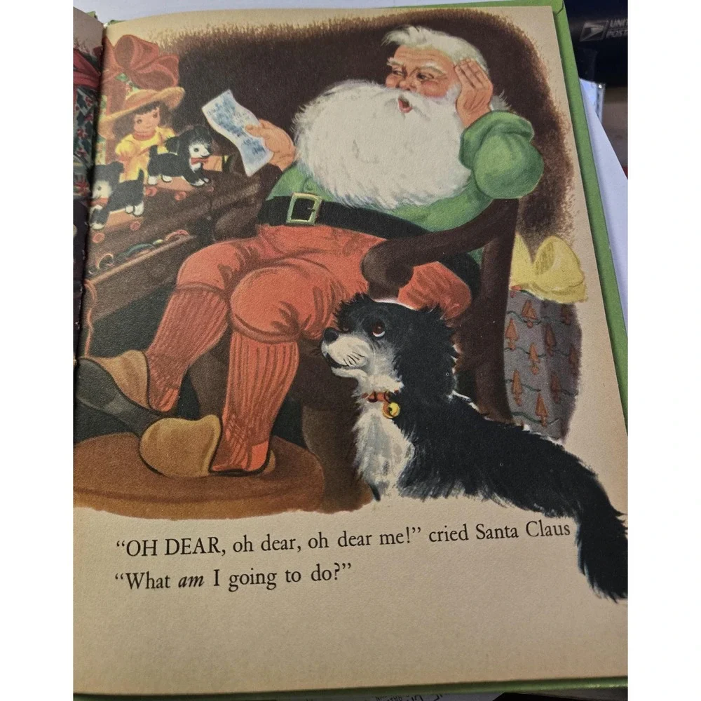 Vintage Polly's Christmas Puppy, Wonder Books, 1953 copyright,‎ hardcover