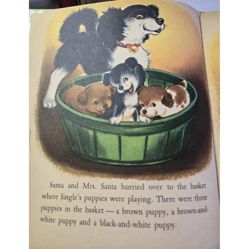 Vintage Polly's Christmas Puppy, Wonder Books, 1953 copyright,‎ hardcover