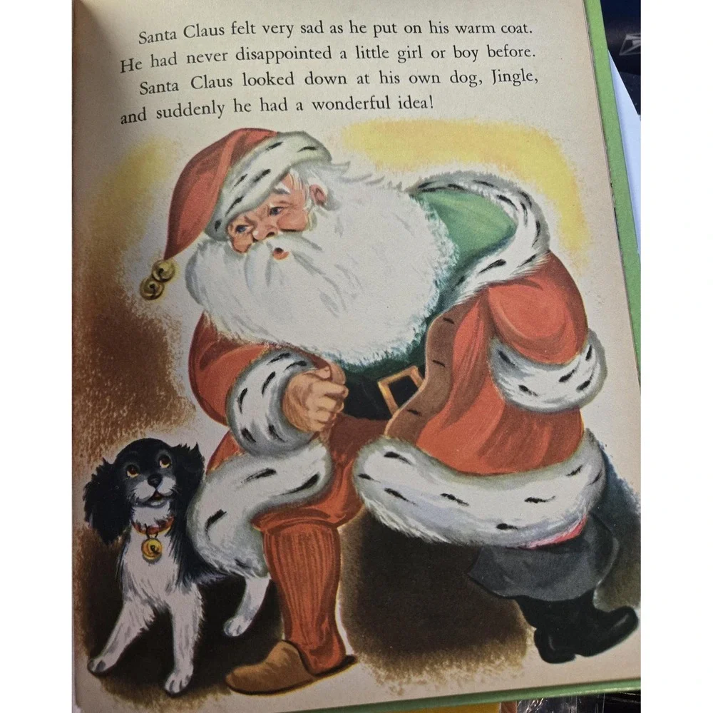 Vintage Polly's Christmas Puppy, Wonder Books, 1953 copyright,‎ hardcover