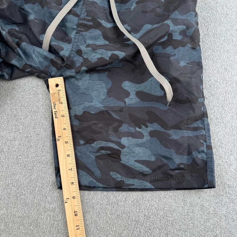 Stillwater Supply Co Swim Trunks Mens M Blue Camo Board Shorts Mesh Lined Cargo