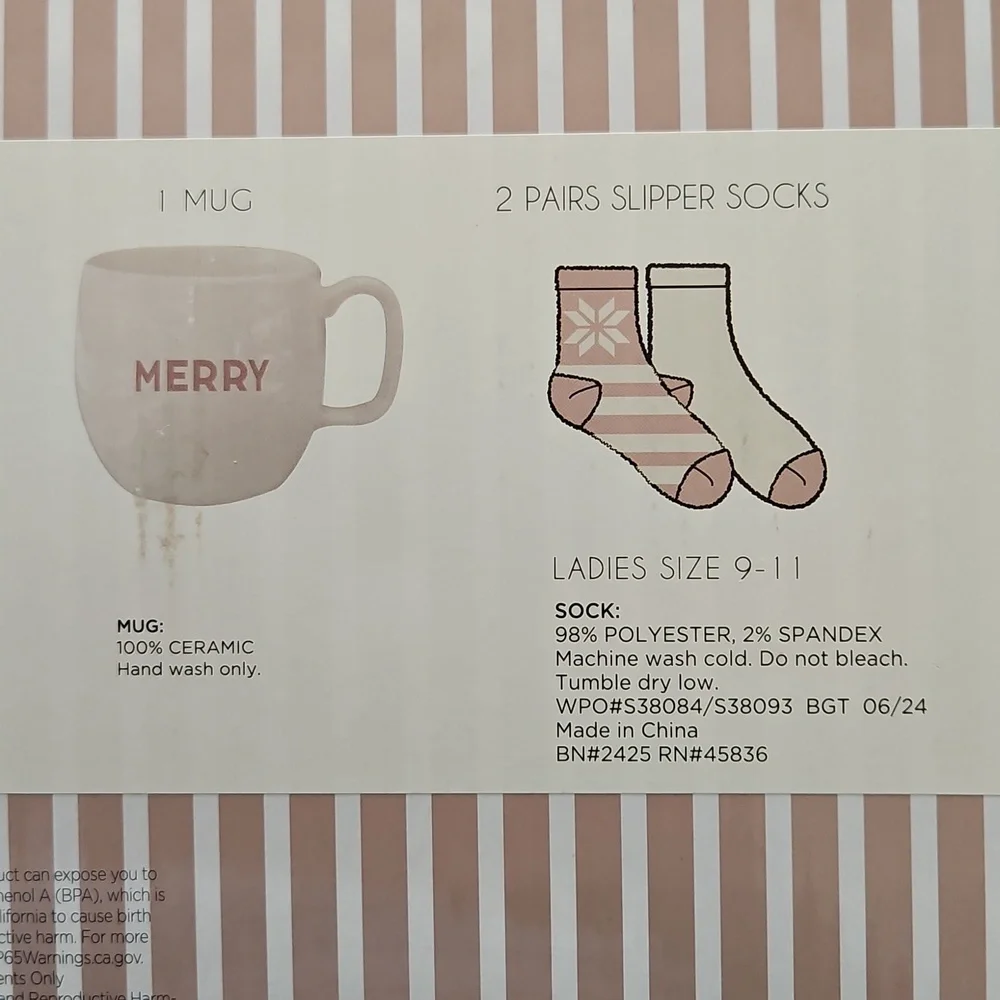 Slipper Socks & Mug Set