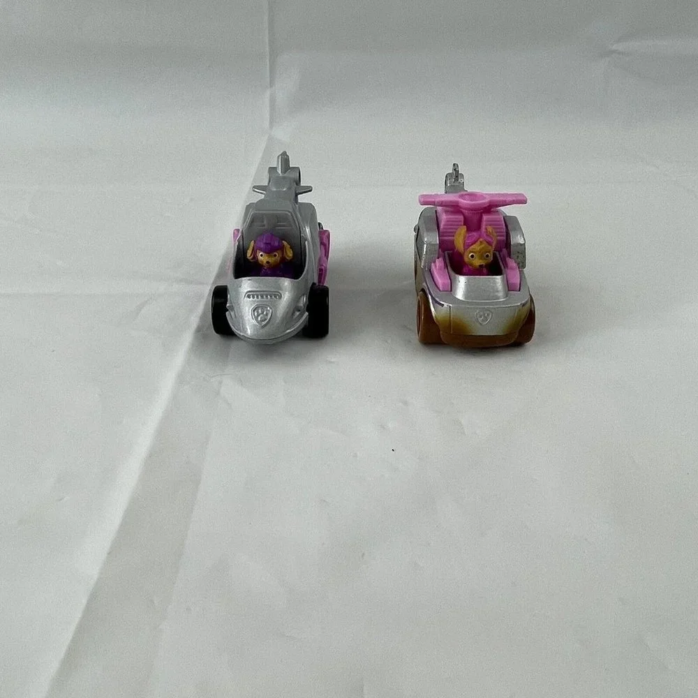 5x Paw Patrol Diecast Race Cars Vehicles Snow & Mud‎ Skye Marshal Zuma Rocky