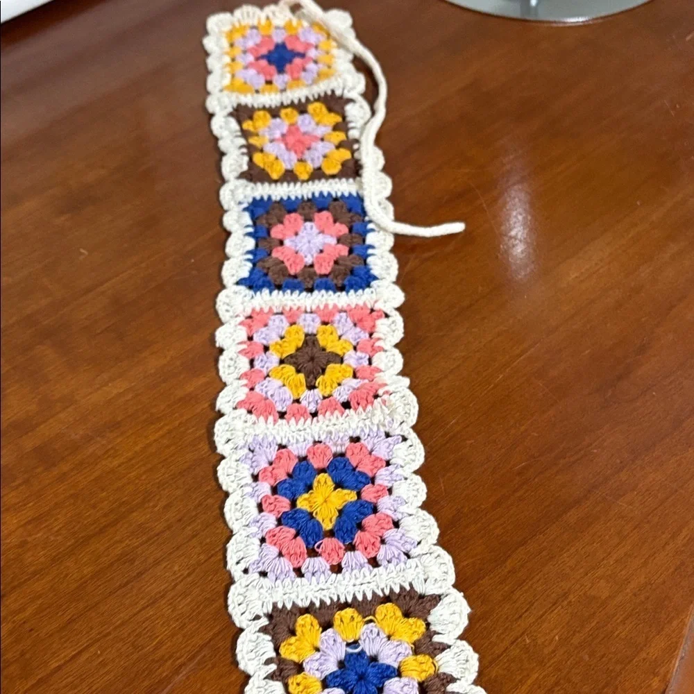 FREE w/Bundle! Colorful Crochet Granny Square headband