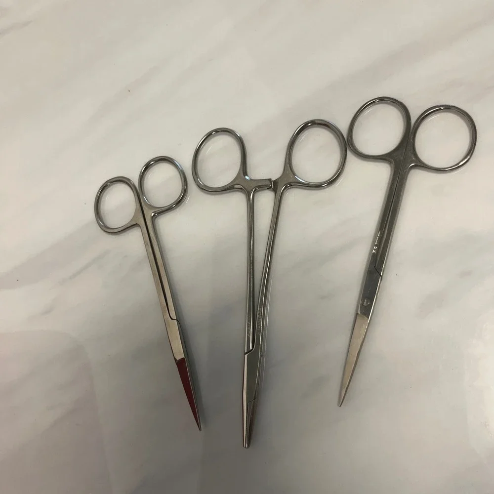 Vintage Griffon shears Grooming Set Red Case Made in Austria Stainless Steel
