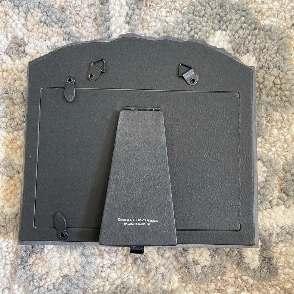 Harley Davidson Hallmark Photo Frame‎ Metal & Stone Slate 4x6 2005