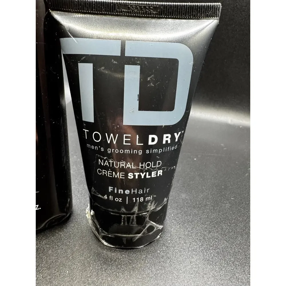 NWT SET American Crew Prep & Prime Tonic(8.4oz) & Towel Dry Crème Styler(4oz)