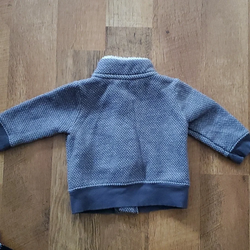 Carters‎ Boys Knit Taupe Preppy Toggle Jacket Size 3M