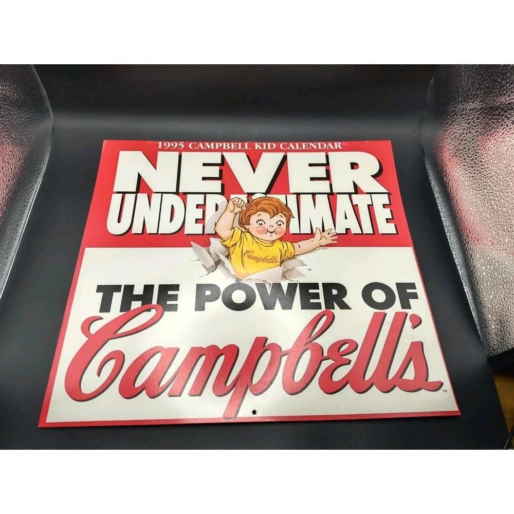 vintage 1995 Campbell's Kid wall calendar titled 