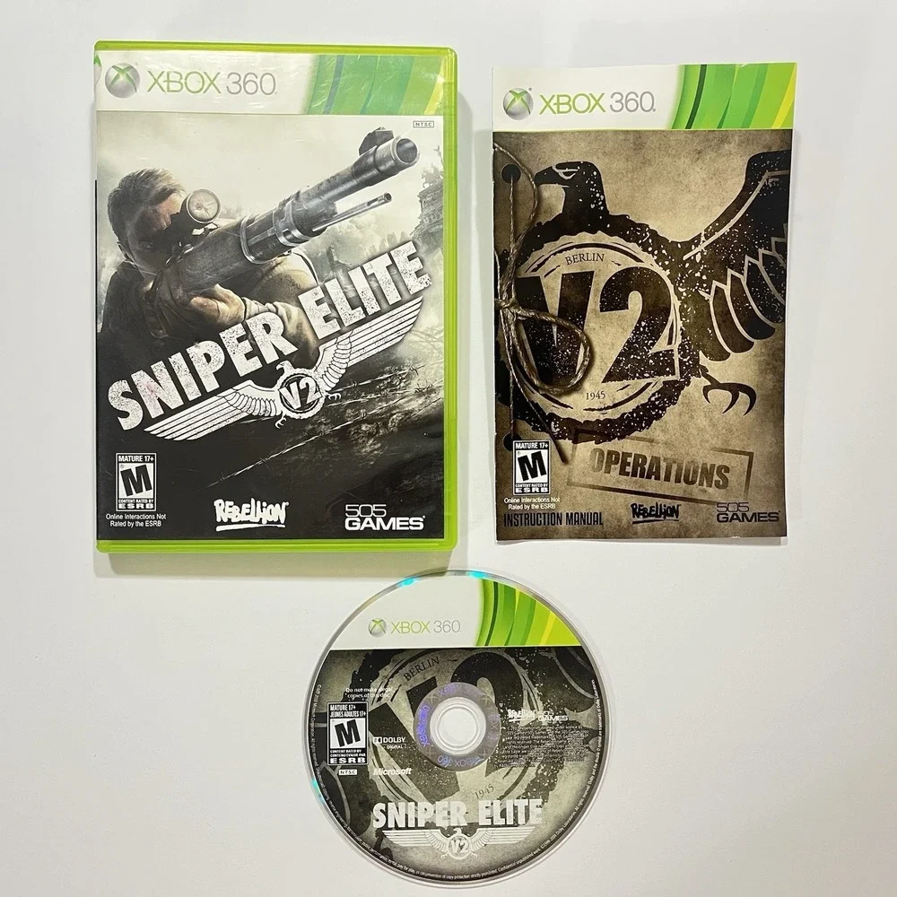 Sniper Elite ~ Microsoft XBOX 360 Game ~ Complete W/ Manual -‎ CIB