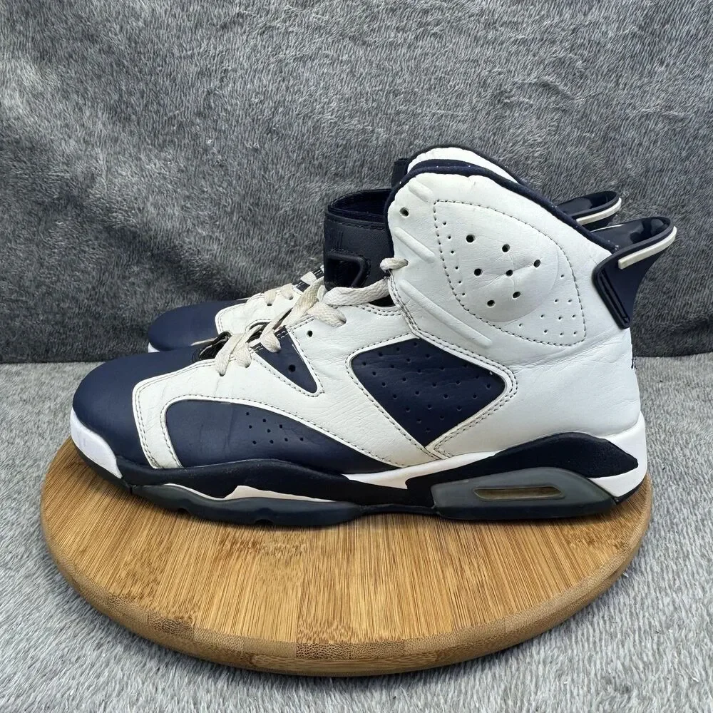 Air Jordan 6 Retro Shoes Mens Size 13 Blue Olympic Basketball Sneaker 308497-141