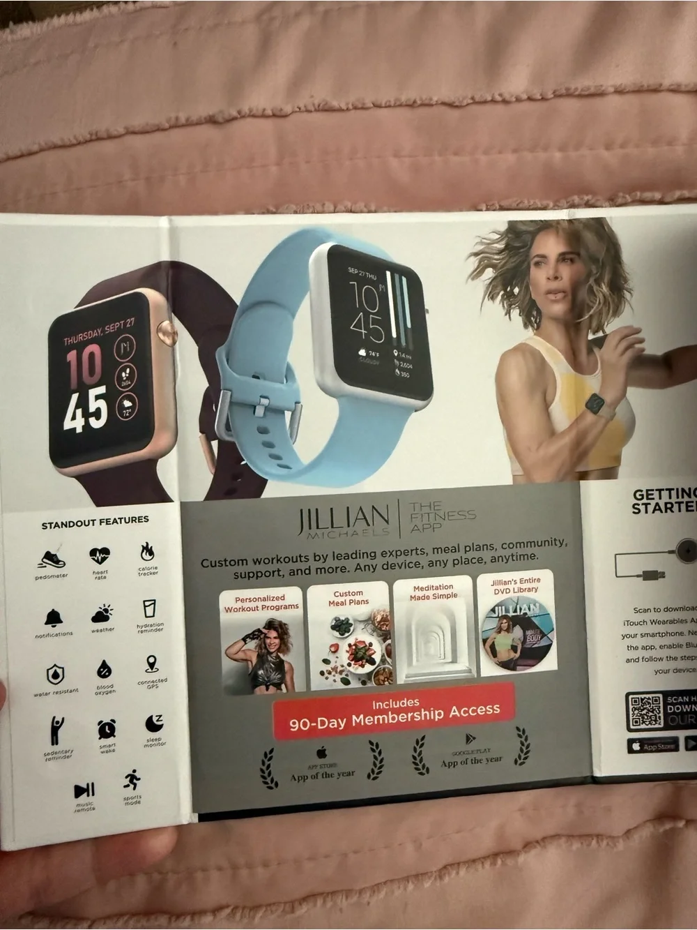 Jillian Michaels band tracking touchscreen
