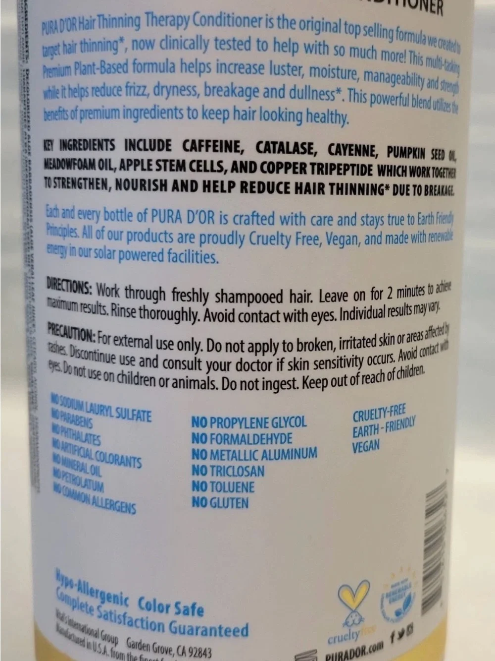 N/A formulated therapy shampoo
