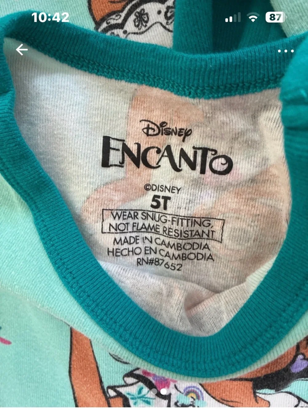 Disney kids pajamas