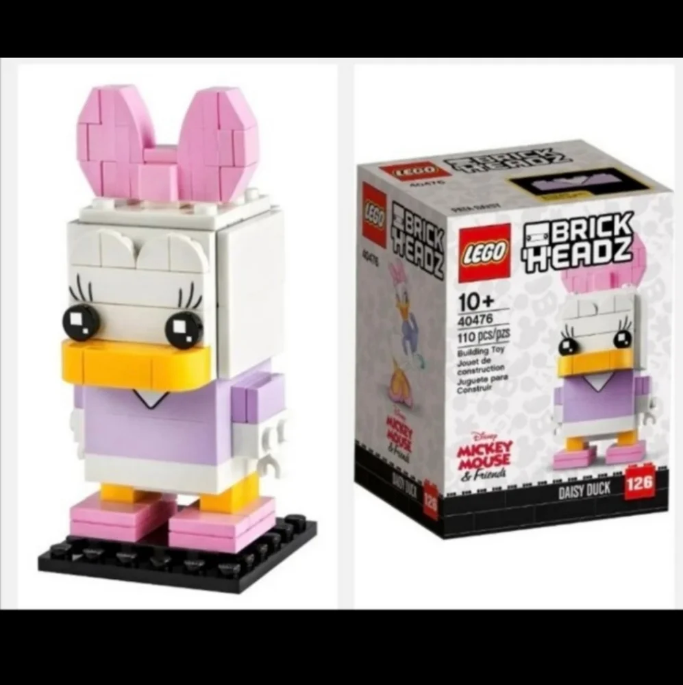 LEGO BRICKHEADZ DISNEY DAISY DUCK BNWT Limited Edition RETIRED!