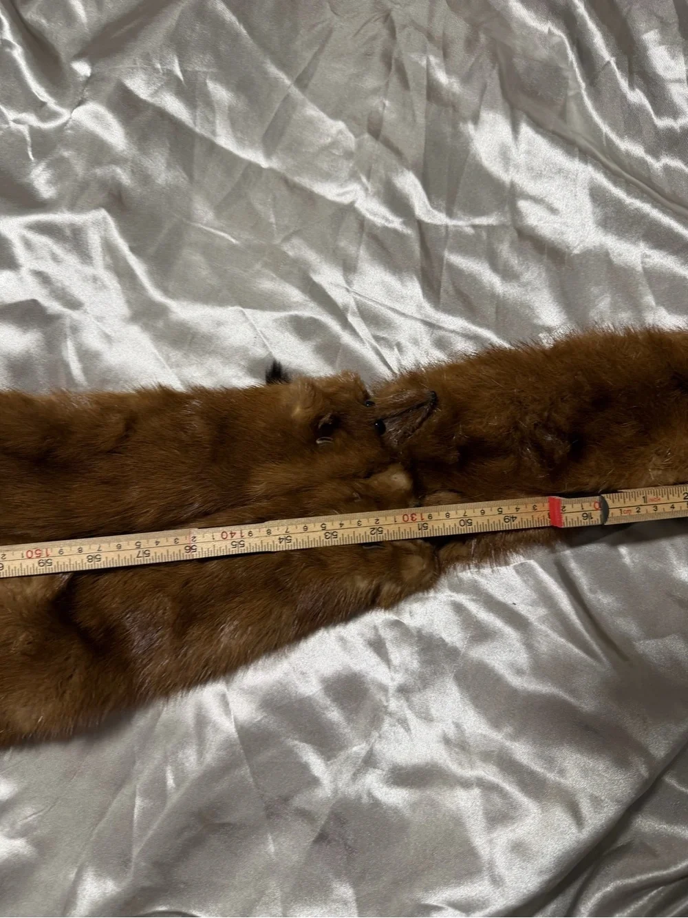 Vintage 1940s-1950w Multi Pelt Genuine Mink Fur Stole/scarf Wrap