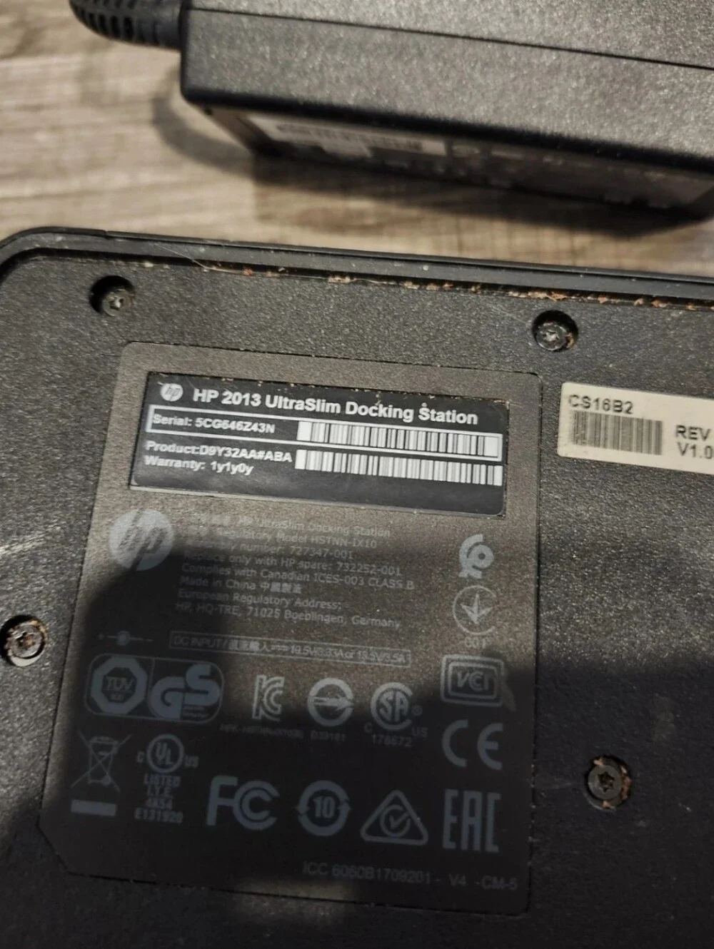 HP 2013 D9Y32AA Ultraslim Docking Station