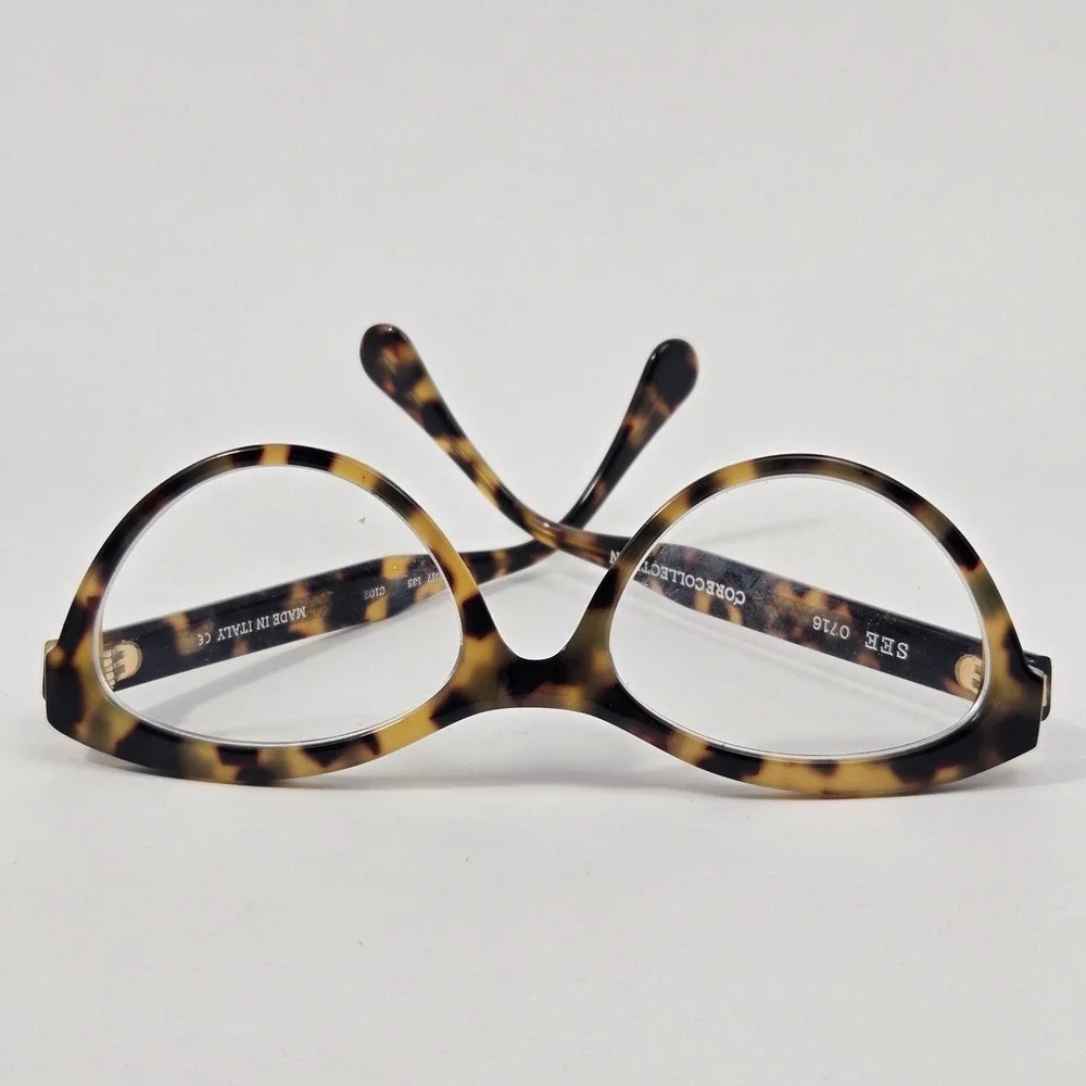 SEE 0716 Core Collection Tortoise Cat Eye Eyeglass Frames Made in Italy C102