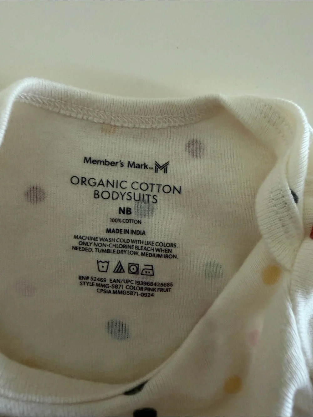 White Polka Dot Baby One-Piece Bodysuit