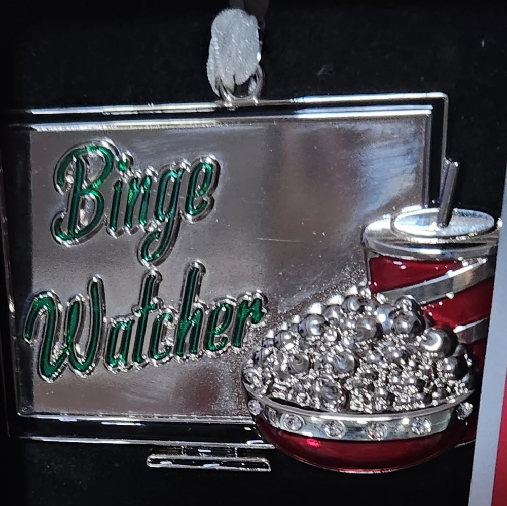 NWT Harvey Lewis Binge Watcher Christmas holiday tree ornament