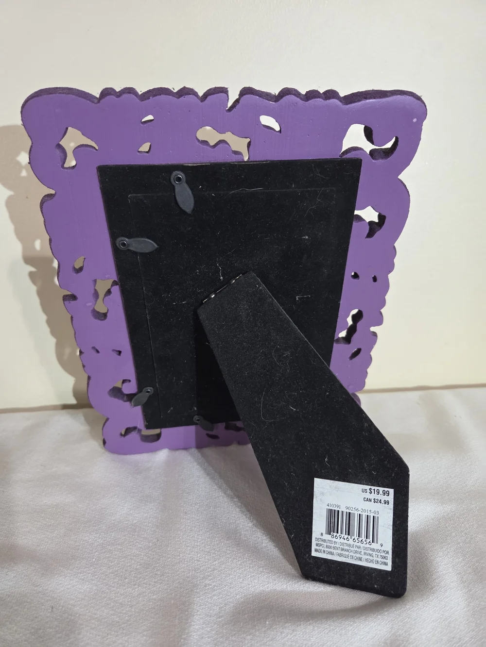 Vintage Velvet Baroque Ornate Picture Frame - Purple 4x6