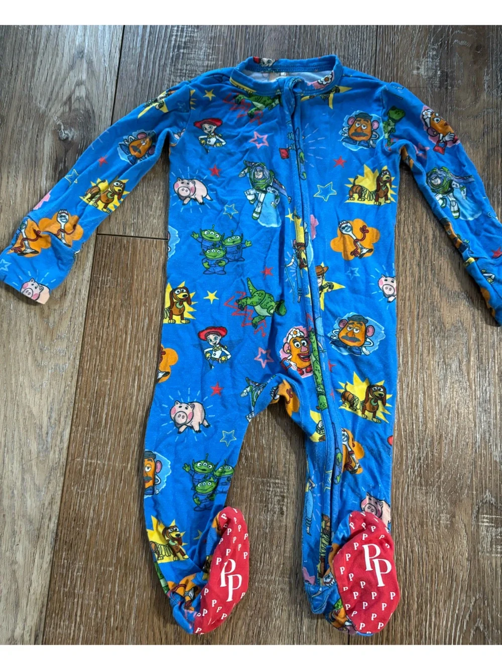Posh Peanut Blue viscose bamboo Disney Toy Story  Kids Pajamas super soft 0-3