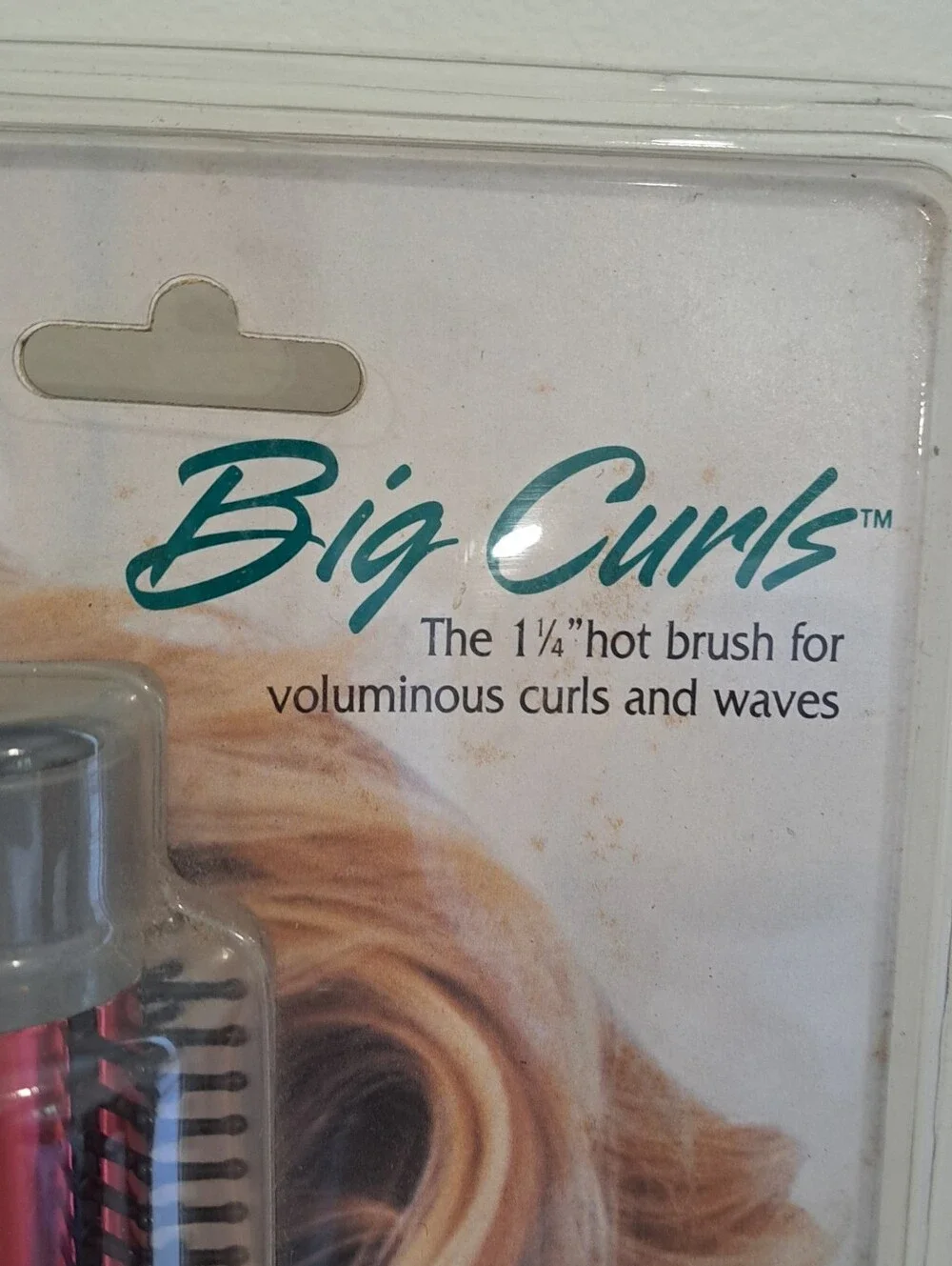 Vtg. 1994 Original Packaging Conair Big Curls Hot Brush Voluminous Curls & Waves
