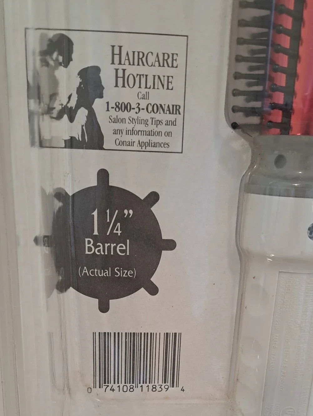 Vtg. 1994 Original Packaging Conair Big Curls Hot Brush Voluminous Curls & Waves