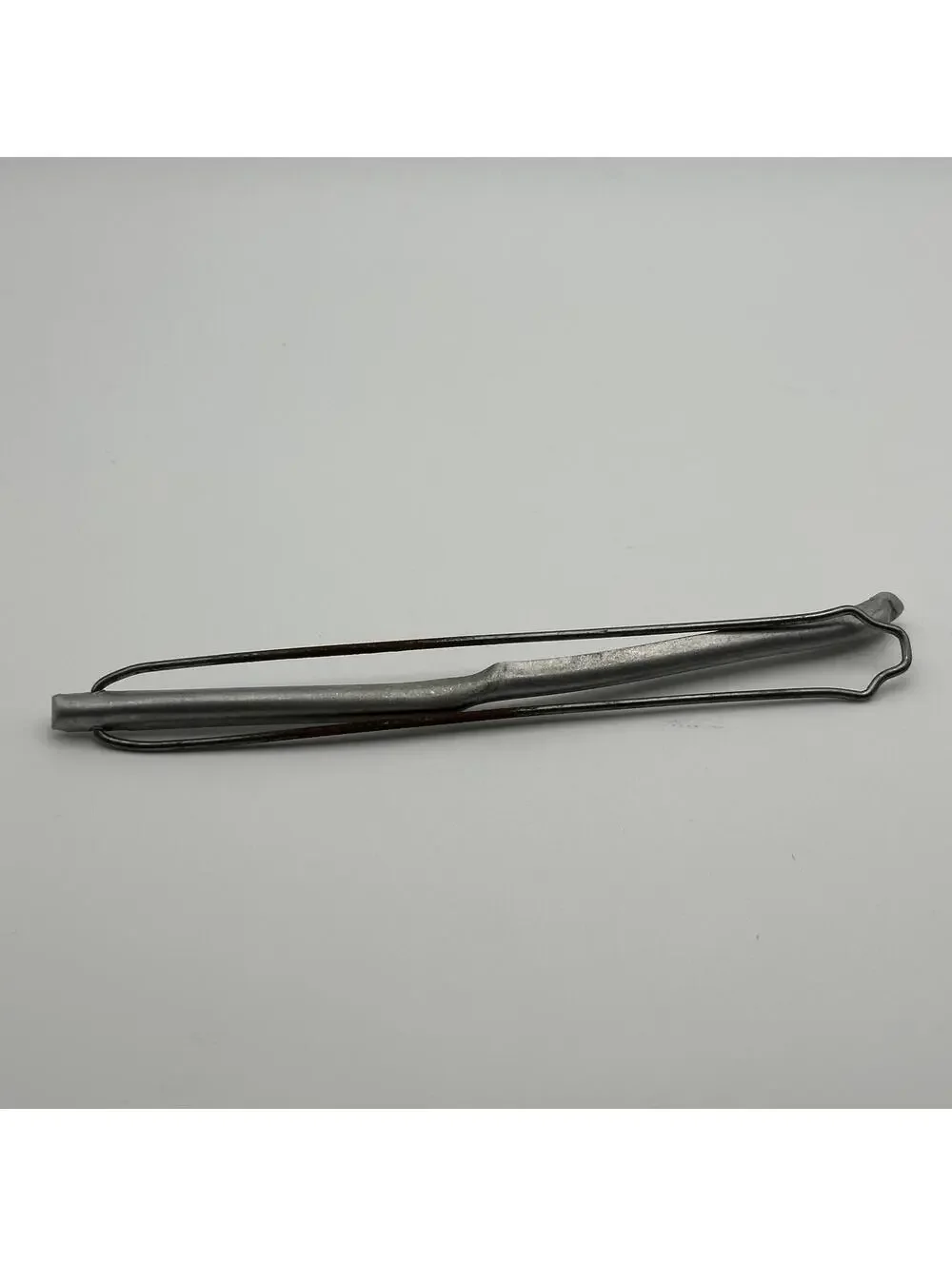 Set of 2 Antique Metal and Leather Hair Curlers