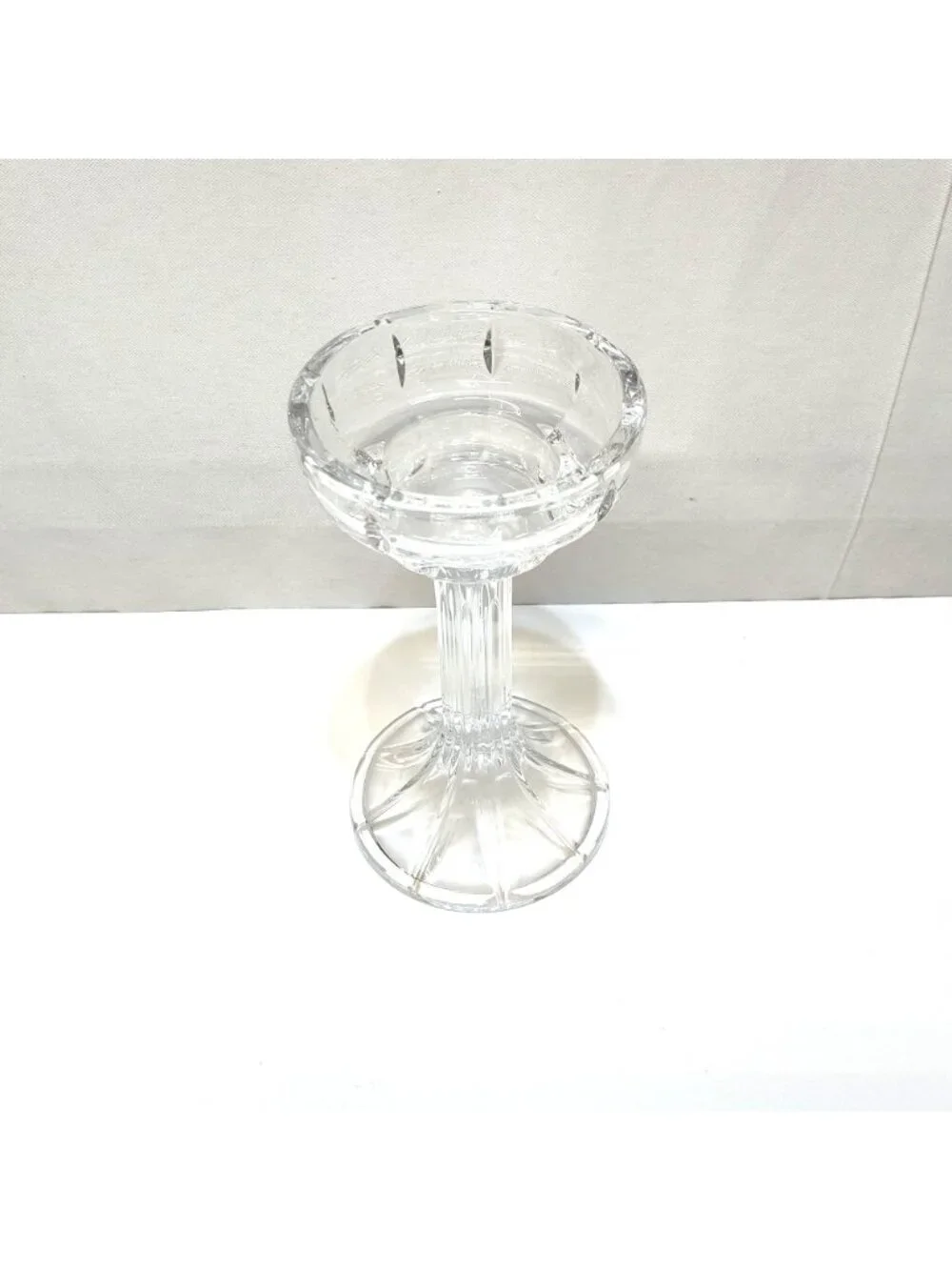 Shannon Godinger Crystal Design of Ireland Pillar Candle Holder Pedestal VTG 90s