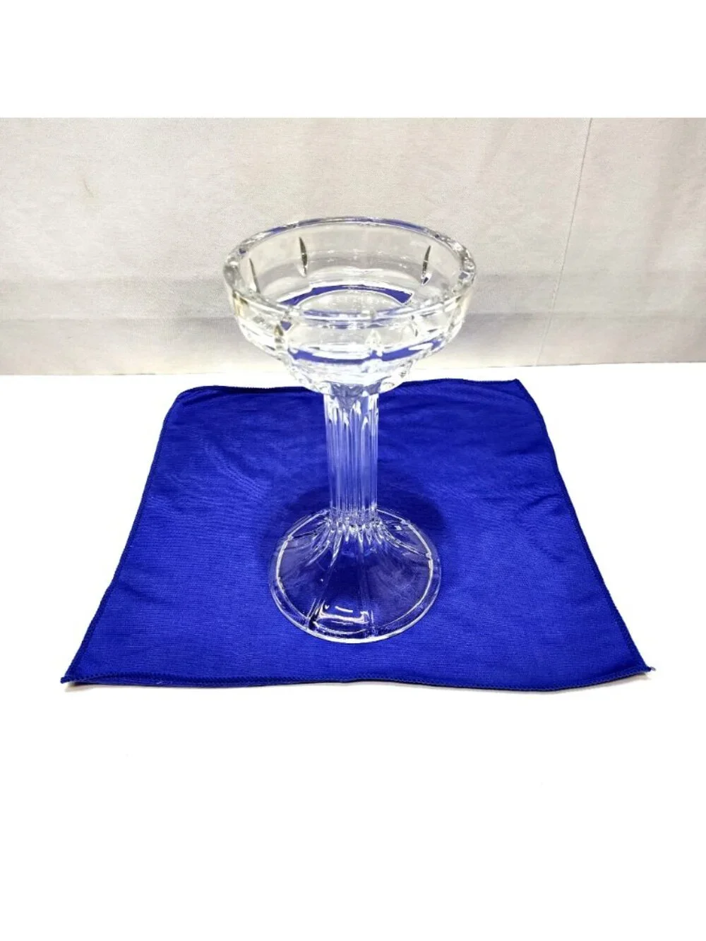 Shannon Godinger Crystal Design of Ireland Pillar Candle Holder Pedestal VTG 90s