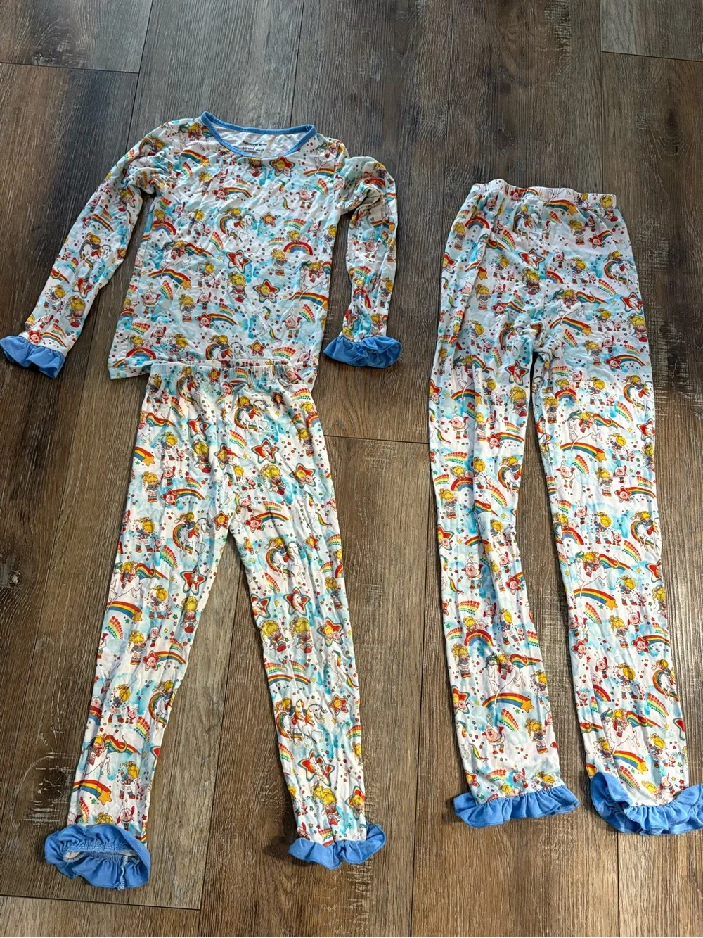 Sweet pea Bamboo viscose Rainbow brite 4T bundle Long Sleeve Pajama set