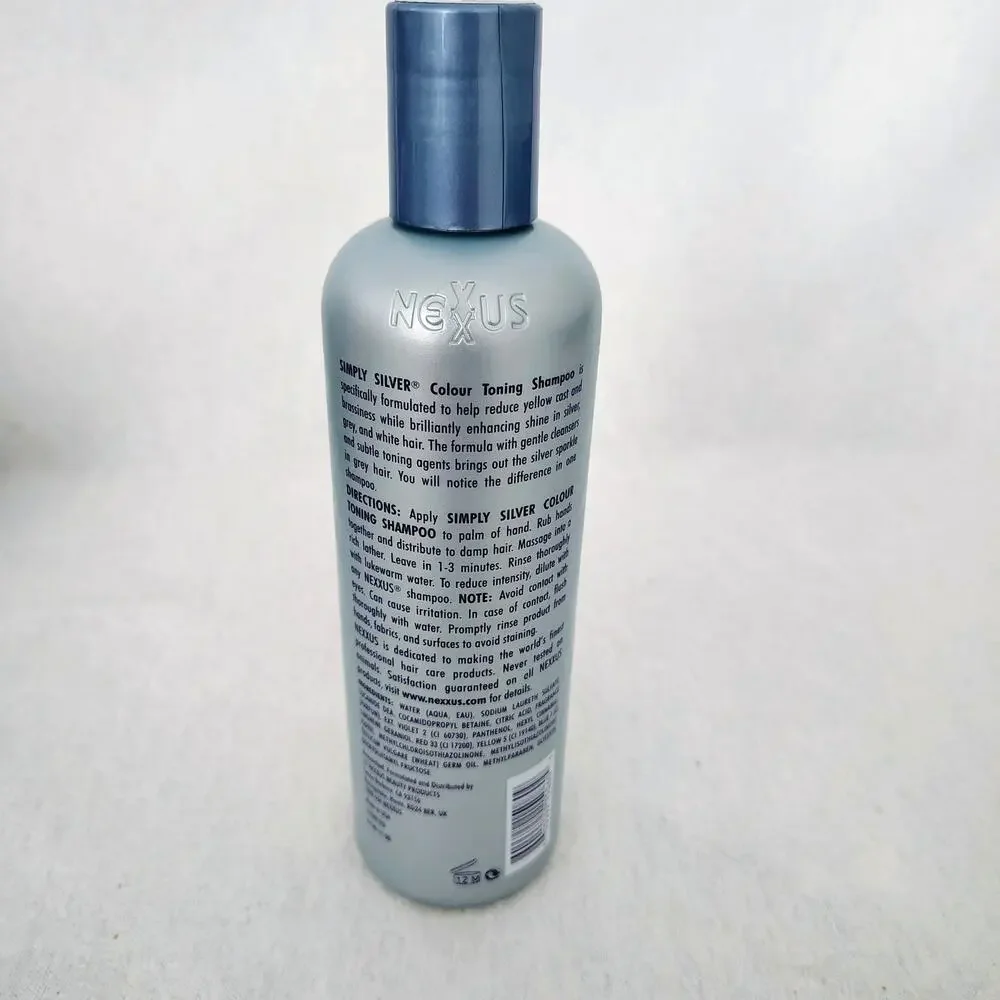 Nexxus Simply Silver Colour Toning Shampoo 10.1 oz. Salon Hair Care Discontinued