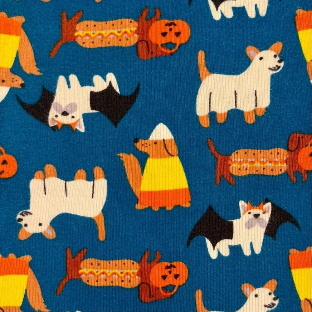 Hanna Andersson Baby Zip Sleeper 6-12M 70 cm Halloween Dogs Pajamas Organic Fall