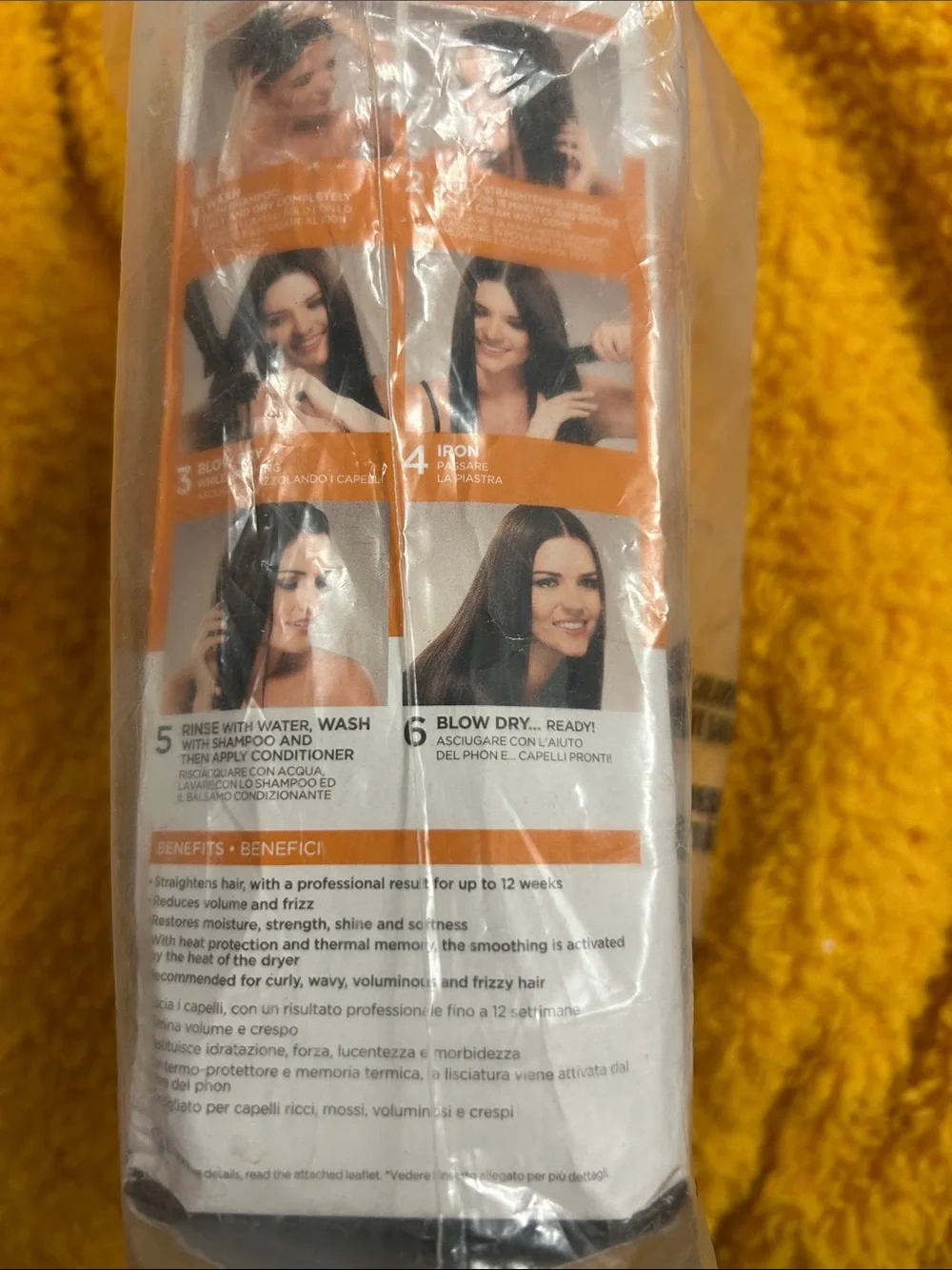 Kativa Alisado Brasileño Brazilian Straightening Kit - Orange/Black